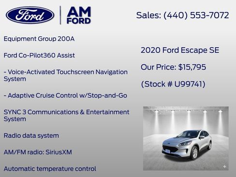 Used 2020 Ford Escape SE AWD/4WD image 7
