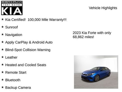 Certified 2023 Kia Forte GT-Line w/ GT-Line Premium Package image 7