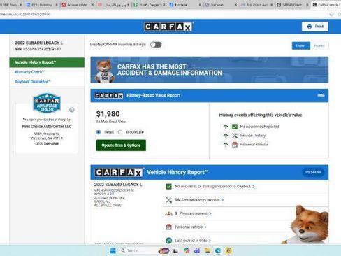 Used 2002 Subaru Legacy L image 2