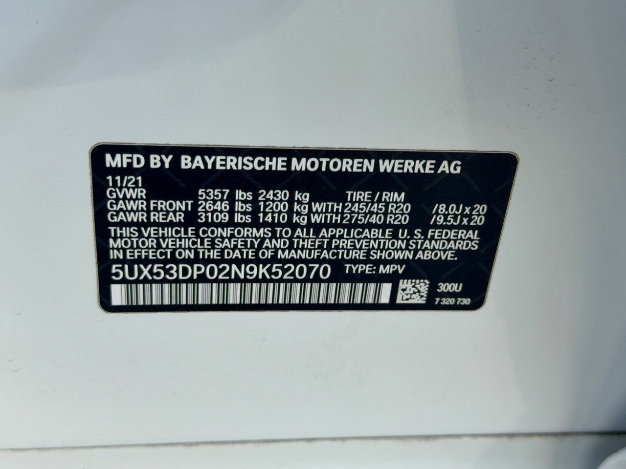 Used 2022 BMW X3 xDrive30i w/ M Sport Package 2 AWD/4WD image 31