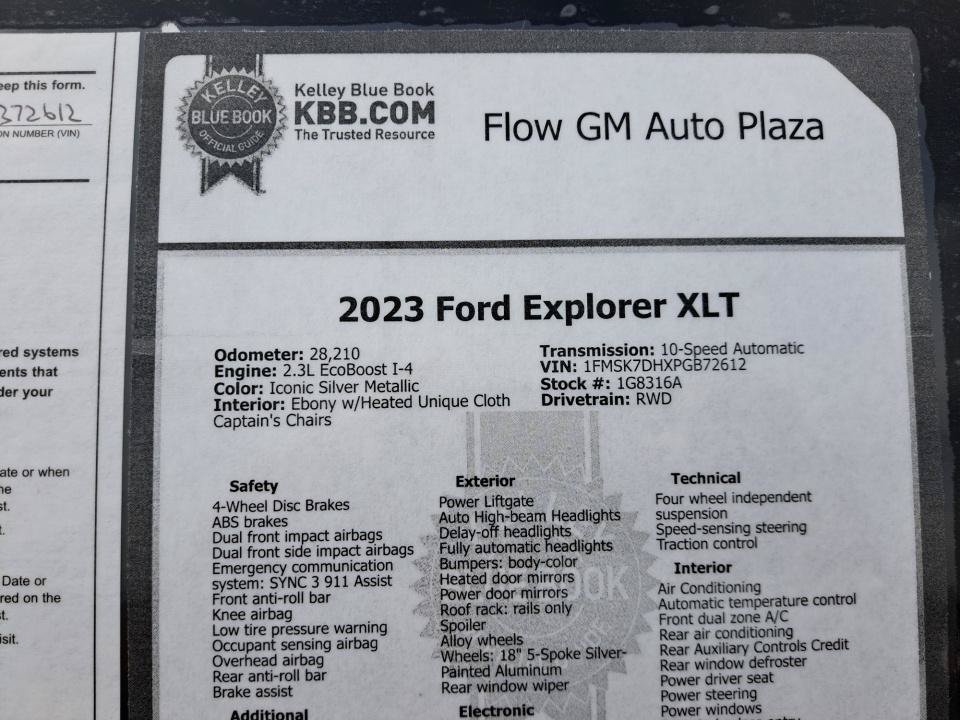 Used 2023 Ford Explorer XLT RWD image 39