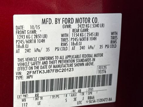 Used 2015 Ford Edge SEL w/ Equipment Group 201A image 27