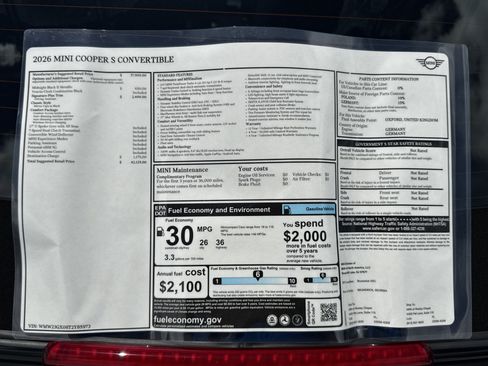 New 2026 MINI Cooper S FWD image 25