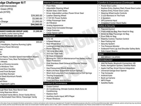 Used 2022 Dodge Challenger R/T w/ Performance Handling Group image 5