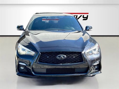 Used 2023 INFINITI Q50 Red Sport 400 w/ Black Opal Edition image 2