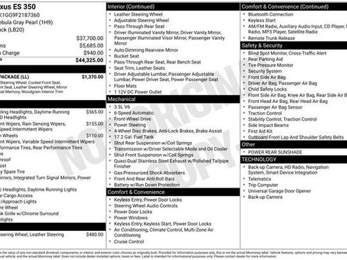 Used 2015 Lexus ES 350 w/ Luxury Package image 5
