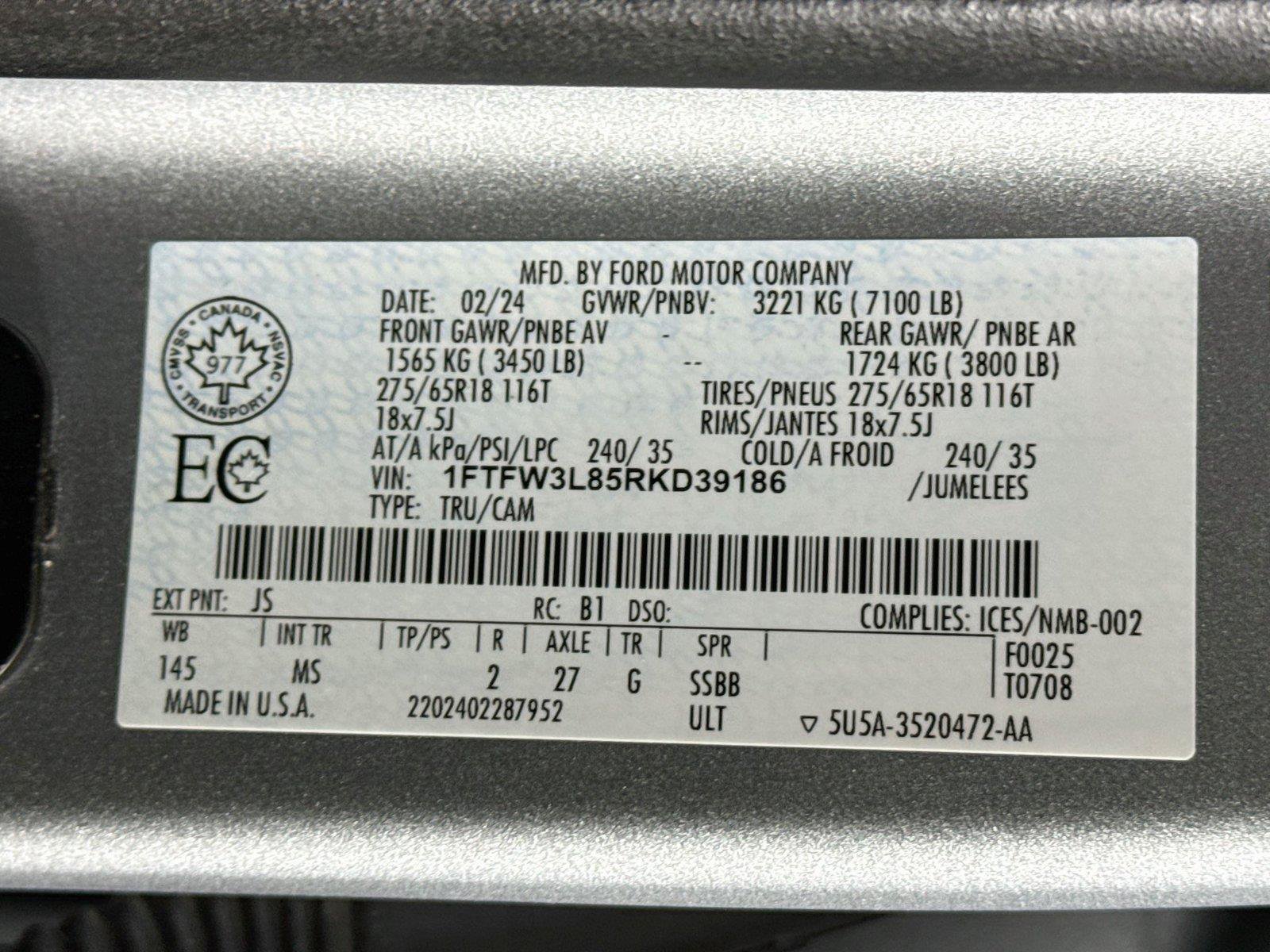 Used 2024 Ford F150 XLT AWD/4WD image 22