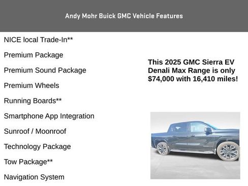 Used 2025 GMC Sierra EV Denali AWD/4WD image 12