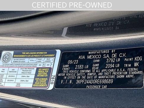 Certified 2024 Kia Forte LXS FWD image 29