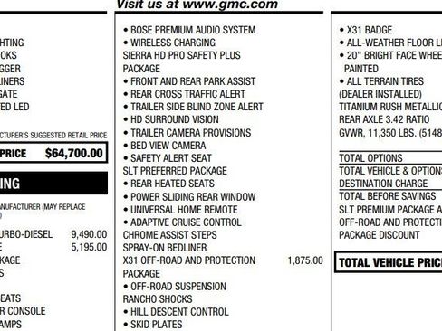 Used 2025 GMC Sierra 2500 SLT w/ SLT Premium Package image 2