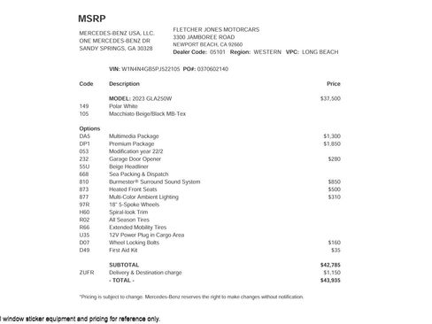 Certified 2023 Mercedes-Benz GLA 250 GLA 250 SUV image 3