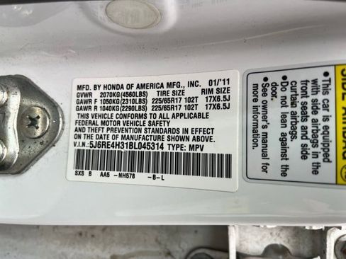 Used 2011 Honda CR-V LX image 10