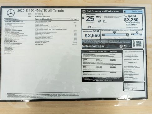 Used 2025 Mercedes-Benz E 450 4MATIC All-Terrain Wagon image 37