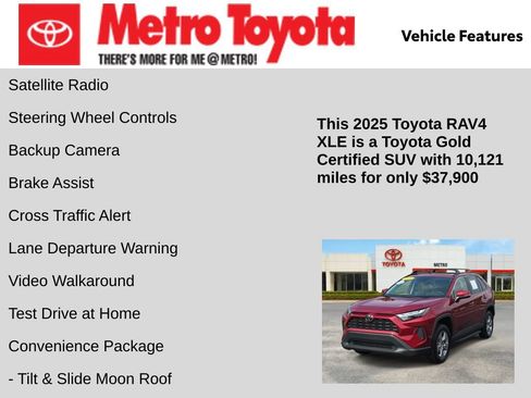 Certified 2025 Toyota RAV4 XLE w/ Convenience Package AWD/4WD image 16