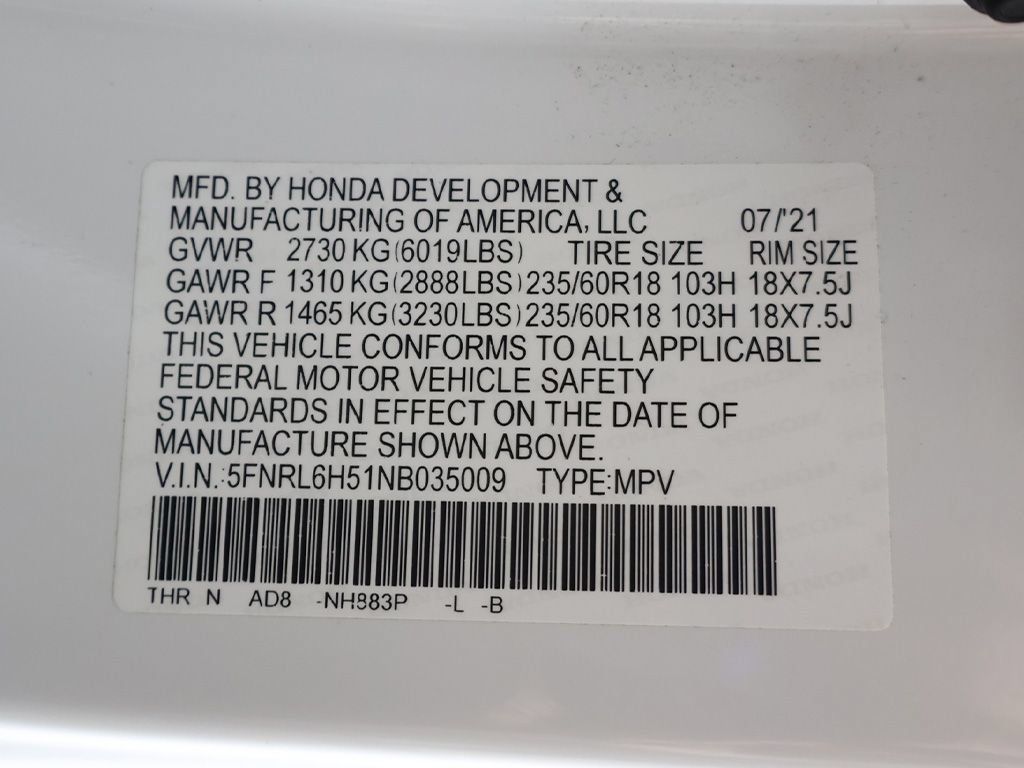 Used 2022 Honda Odyssey EX image 55
