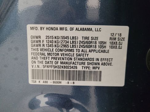 Used 2019 Honda Pilot EX image 33