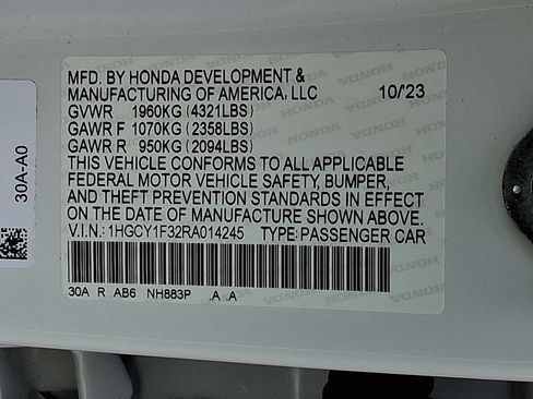 Certified 2024 Honda Accord EX image 28