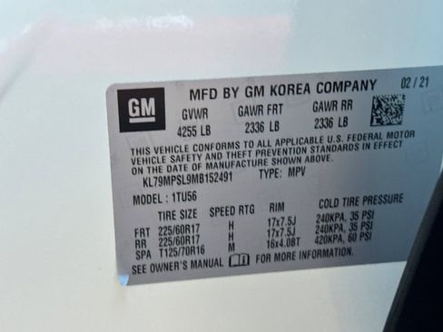 Certified 2021 Chevrolet TrailBlazer LT w/ Convenience Package image 33