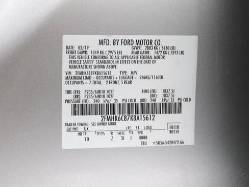Used 2019 Ford Flex SEL w/ Equipment Group 202A AWD/4WD image 34