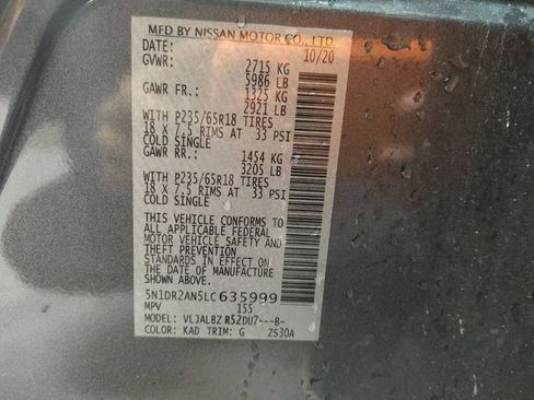 Used 2020 Nissan Pathfinder S image 33