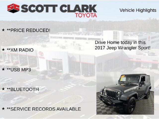 Used 2017 Jeep Wrangler Sport w/ Quick Order Package 24S AWD/4WD image 8