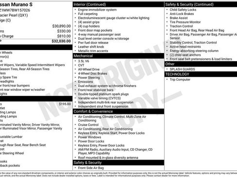 Used 2011 Nissan Murano S image 10