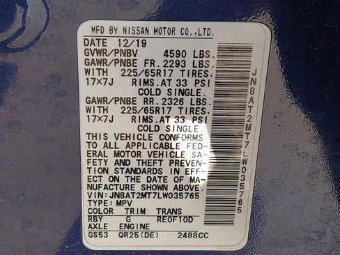 Used 2020 Nissan Rogue S FWD image 33