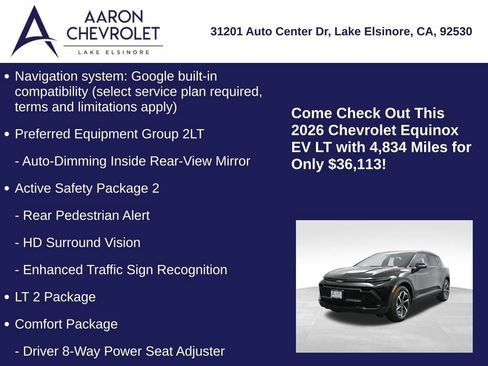 Used 2026 Chevrolet Equinox EV LT image 5