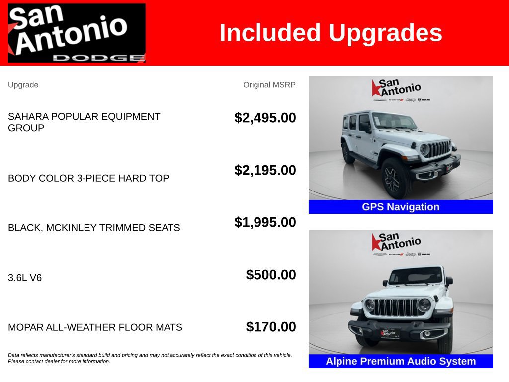 New 2026 Jeep Wrangler Unlimited Sahara AWD/4WD image 6