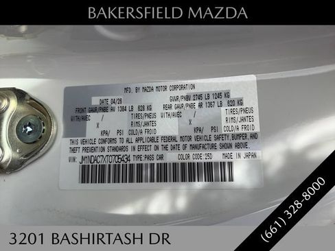 New 2026 MAZDA MX-5 Miata Club RWD image 25