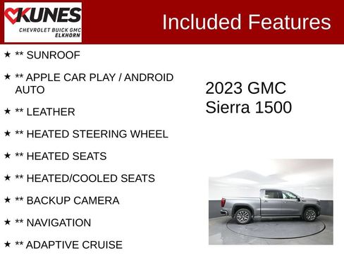 Used 2023 GMC Sierra 1500 Denali w/ Denali Reserve Package AWD/4WD image 2