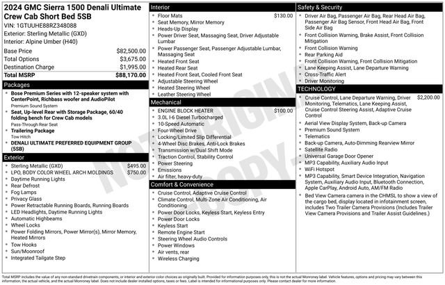 Used 2024 GMC Sierra 1500 Denali Ultimate AWD/4WD image 5