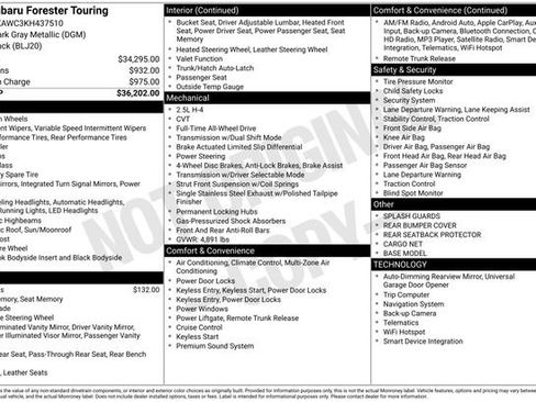 Used 2019 Subaru Forester Touring image 12