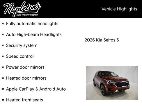 New 2026 Kia Seltos S AWD/4WD image 16