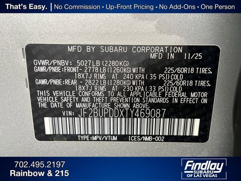 New 2026 Subaru Outback Limited image 35