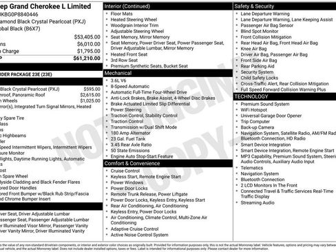 Used 2023 Jeep Grand Cherokee L Limited AWD/4WD image 10
