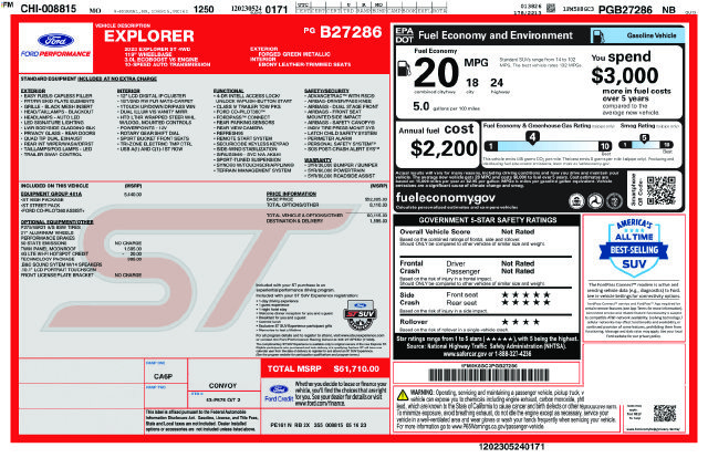 Used 2023 Ford Explorer ST w/ Equipment Group 401A AWD/4WD image 15