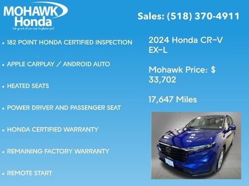 Certified 2024 Honda CR-V EX-L image 16