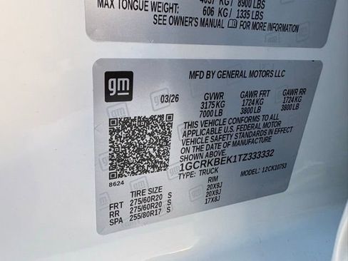 New 2026 Chevrolet Silverado 1500 Custom w/ Turbomax Blackout Package AWD/4WD image 16