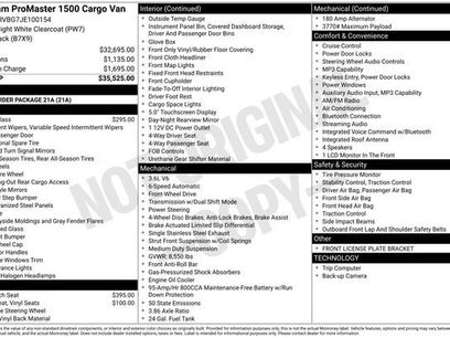 Used 2018 RAM ProMaster 1500