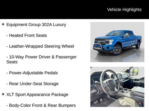 Used 2020 Ford F150 XLT w/ Equipment Group 302A Luxury AWD/4WD image 11