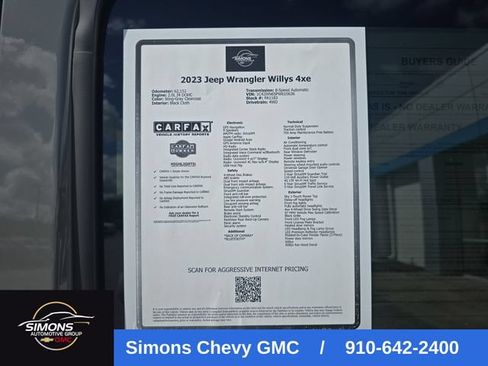 Used 2023 Jeep Wrangler Unlimited w/ Sun & Screen Package AWD/4WD image 30