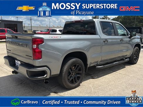 Certified 2025 Chevrolet Silverado 1500 Custom w/ Turbomax Blackout Package AWD/4WD image 6