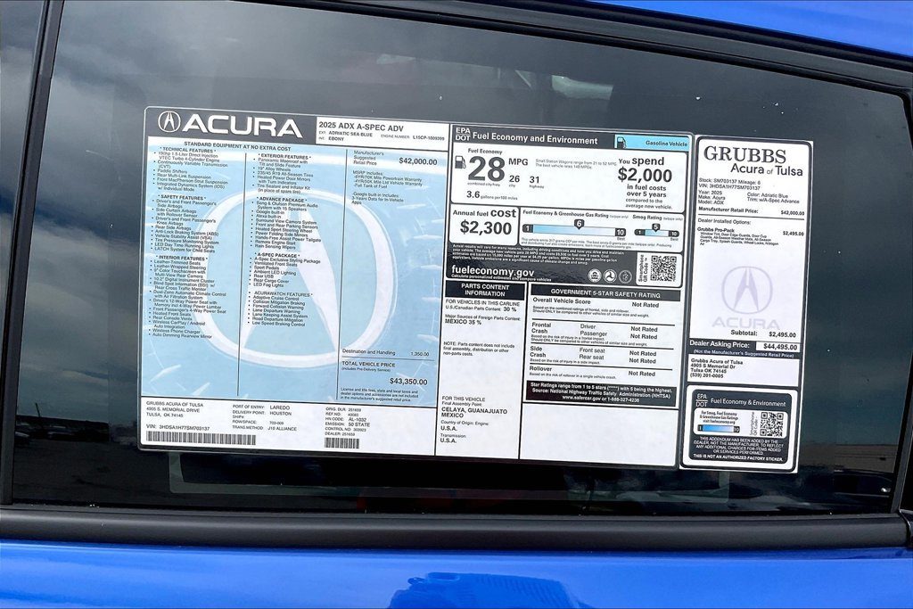 Used 2025 Acura ADX A-Spec w/ Advance Package FWD image 25