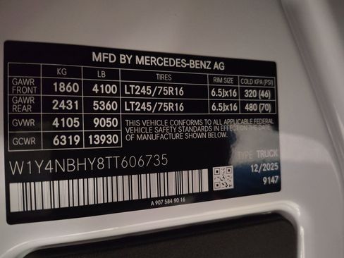 New 2026 Mercedes-Benz Sprinter 2500 image 16