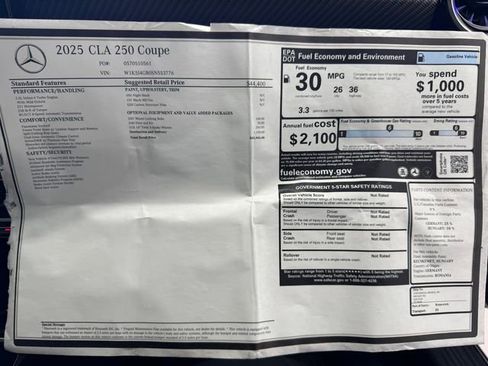 New 2025 Mercedes-Benz CLA 250 image 54