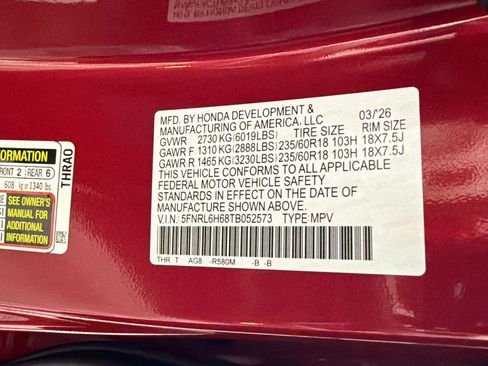 New 2026 Honda Odyssey EX-L image 18