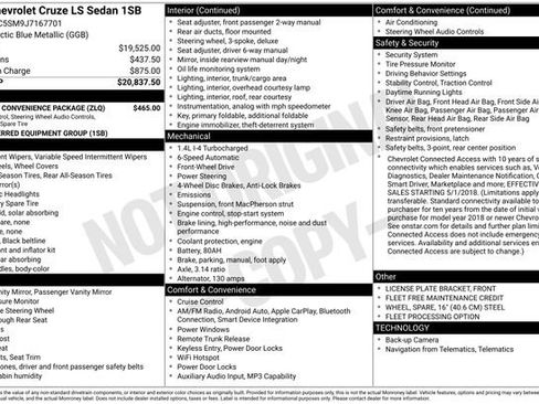 Used 2018 Chevrolet Cruze LS w/ LS Fleet Convenience Package image 10