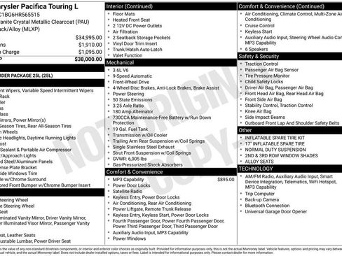 Used 2017 Chrysler Pacifica Touring-L FWD image 12