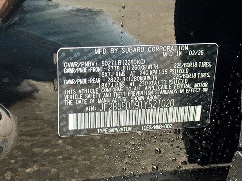 New 2026 Subaru Outback Limited AWD/4WD image 43